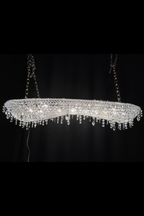 Unique Foyer Crystal Chandelier Luxury Hallway Ceiling Lamp Living Room Hanging Light Decor for Entryway