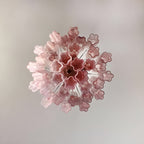 Pink Murano Glass Tronchi Chandelier
