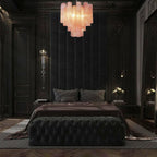 Pink Murano Glass Tronchi Chandelier