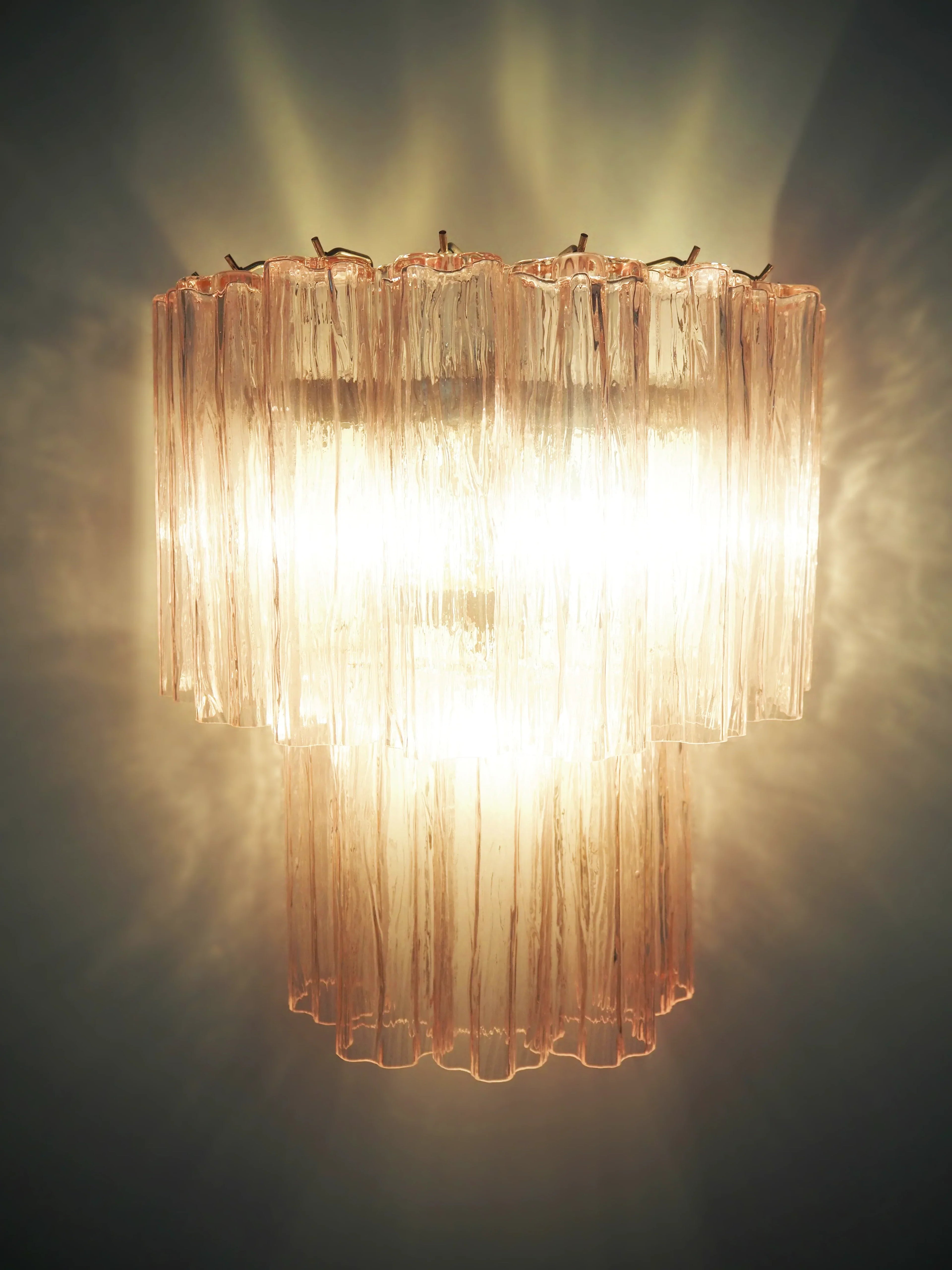 Pink Murano Glass Wall Sconces