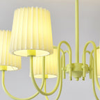 Pleated Fabric Matcha Chandelier