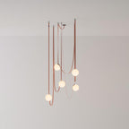 Multiple Belt Art Pendant Light