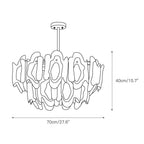 Poliedro Murano Glass Chandelier
