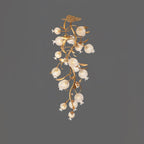 Pomegranate Brass Branch Chandelier