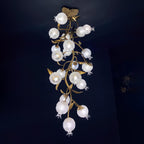 Pomegranate Brass Branch Chandelier