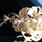 Ceramic Ginkgo Leaves Branch Flower Chandelier