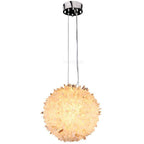 Primary Crystal Cluster Ball Pendant Light