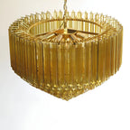 Prism Murano Amber Glass Chandelier