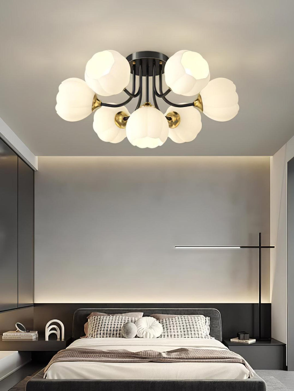 Pumpkin Brass Ceiling Lamp