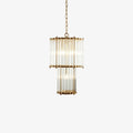 Double Monza 9-Light Glass Chandelier