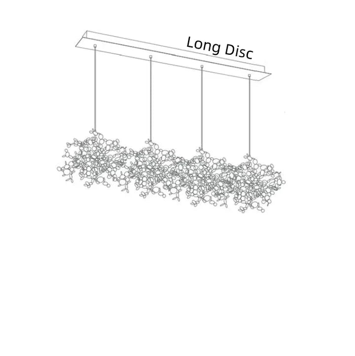 Nordic Modern Stainless Steel Round Decorative Chandelier for Dining Living Room Bar Cafe