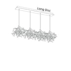 Nordic Modern Stainless Steel Round Decorative Chandelier for Dining Living Room Bar Cafe
