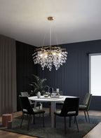 New Flower Romantic Light Luxury Crystal Chandelier for Bedroom / Living / Dining Room