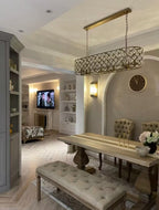 Post-Modern Raindrop Crystal Chandelier Rectangle / round Light for Living Room / dining Table