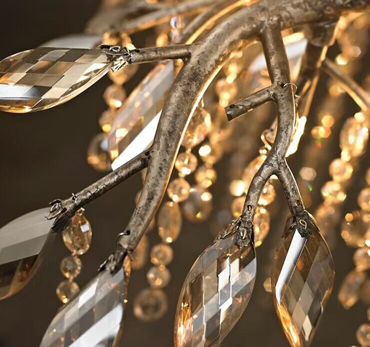 New Luxury Branch Crystal Pendant Chandelier Designer Creative Art Dining Room / living Room Light