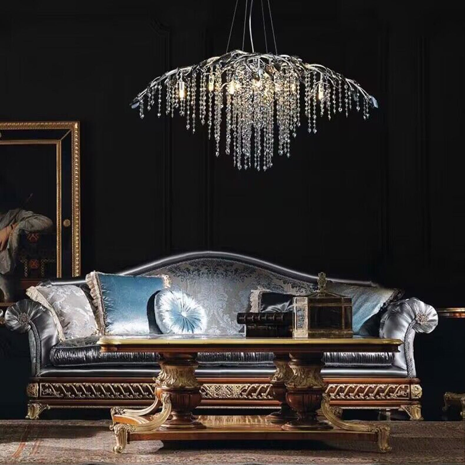 New Luxury Branch Crystal Pendant Chandelier Designer Creative Art Dining Room / living Room Light