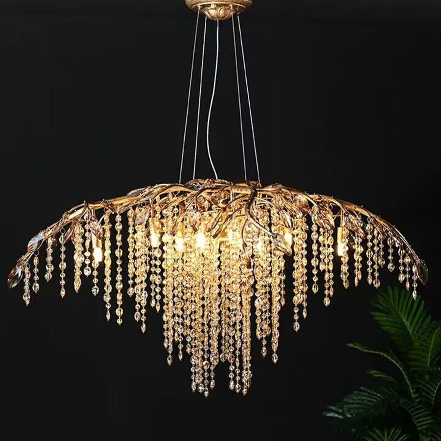 New Luxury Branch Crystal Pendant Chandelier Designer Creative Art Dining Room / living Room Light