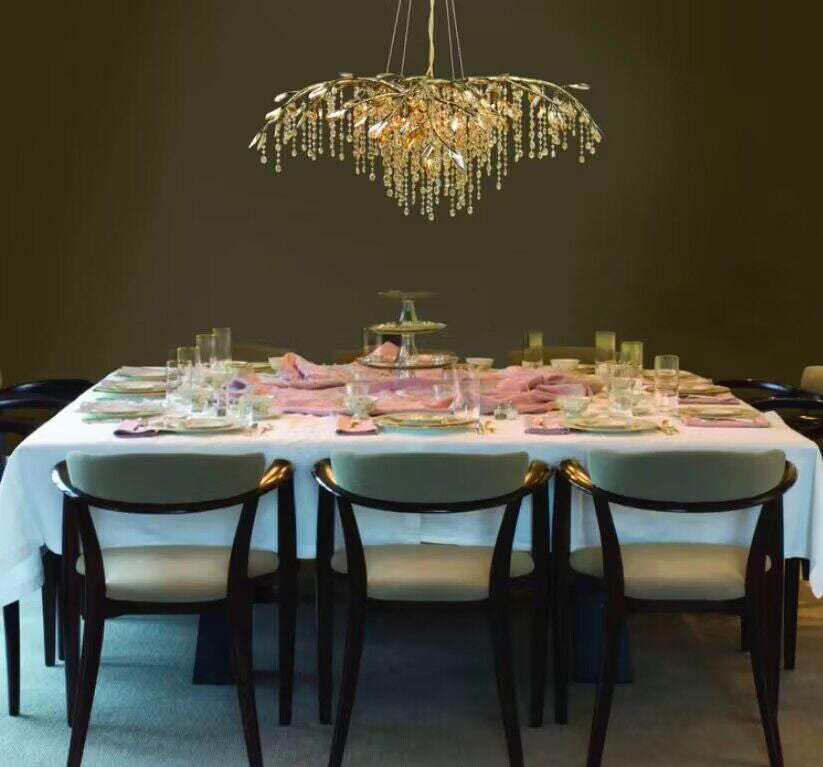 New Luxury Branch Crystal Pendant Chandelier Designer Creative Art Dining Room / living Room Light