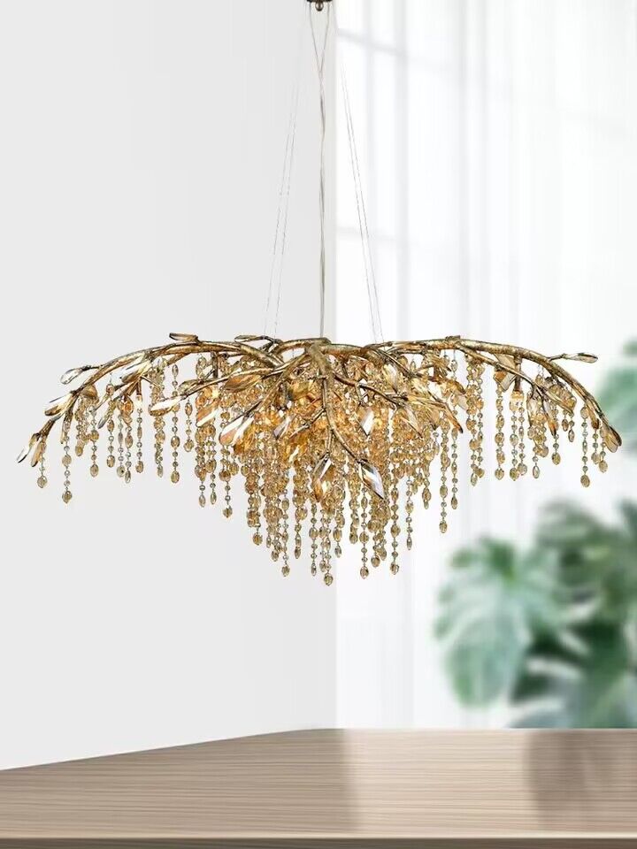 New Luxury Branch Crystal Pendant Chandelier Designer Creative Art Dining Room / living Room Light