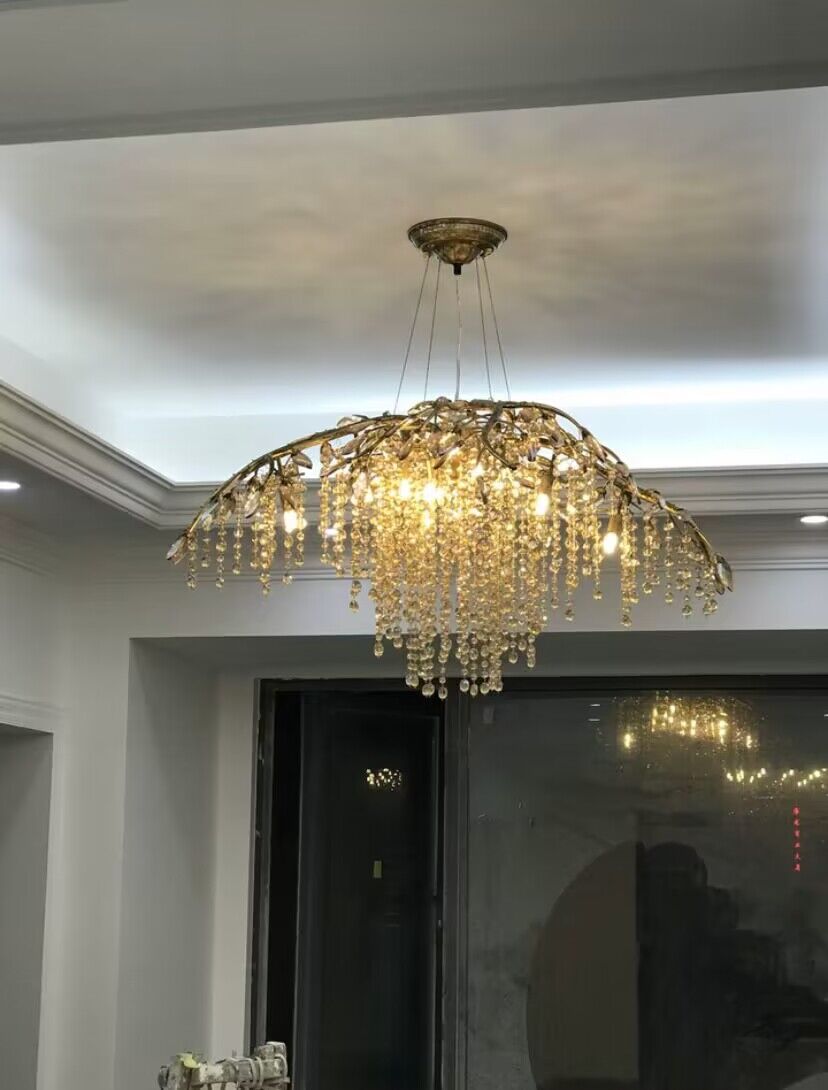 New Luxury Branch Crystal Pendant Chandelier Designer Creative Art Dining Room / living Room Light