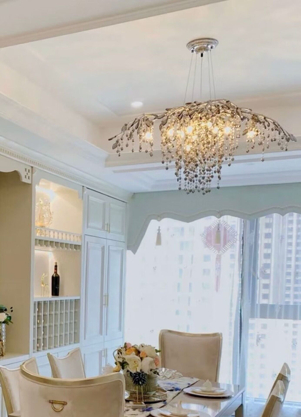 New Luxury Branch Crystal Pendant Chandelier Designer Creative Art Dining Room / living Room Light
