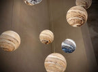 Nordic Planet Multi-Light Globe Staircase Chandelier
