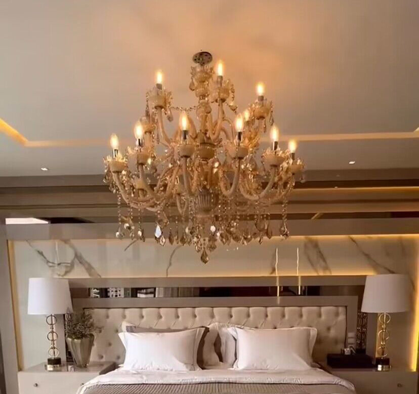 European Luxury Living Room Crystal Chandelier Vintage Candle Chandelier Dining Room Decorative Light