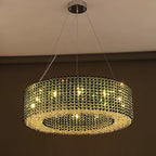 Italian Modern Light Luxury Round Crystal Chandelier Decorative Light for Living Room / dining Room