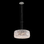 Modern Silver Ceiling Round / rectangle Crystal Chandelier Set for Living Room / dining Room / Bedroom