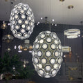 Modern Art Egg-Shaped Chandelier Iconic Eyes LED Pendant Light for Dining Room / living Room
