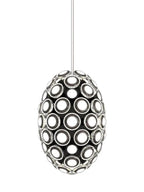 Modern Art Egg-Shaped Chandelier Iconic Eyes LED Pendant Light for Dining Room / living Room