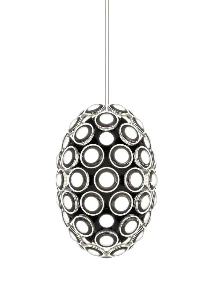 Modern Art Egg-Shaped Chandelier Iconic Eyes LED Pendant Light for Dining Room / living Room