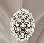 Modern Art Egg-Shaped Chandelier Iconic Eyes LED Pendant Light for Dining Room / living Room