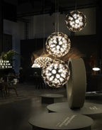 Extra Large Artistic Globe Morning Glory Chandelier Modern Designer Chalice Suspension Pendant Light for