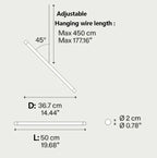 Modern Italian Creative Art Sticks Ceiling Chandelier for Living Room / staircase / hotel Lobby