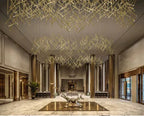 Modern Italian Creative Art Sticks Ceiling Chandelier for Living Room / staircase / hotel Lobby