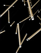 Modern Italian Creative Art Sticks Ceiling Chandelier for Living Room / staircase / hotel Lobby