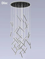 Modern Italian Creative Art Sticks Ceiling Chandelier for Living Room / staircase / hotel Lobby