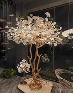 Luxury Creative Ceramic Ginkgo Branch Floor Lamp