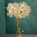 Luxury Creative Ceramic Ginkgo Branch Floor Lamp