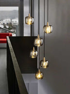 Post-Modern Extra-Long Pendant Light Fixtures for Staircase / high-Ceiling Space / foyer