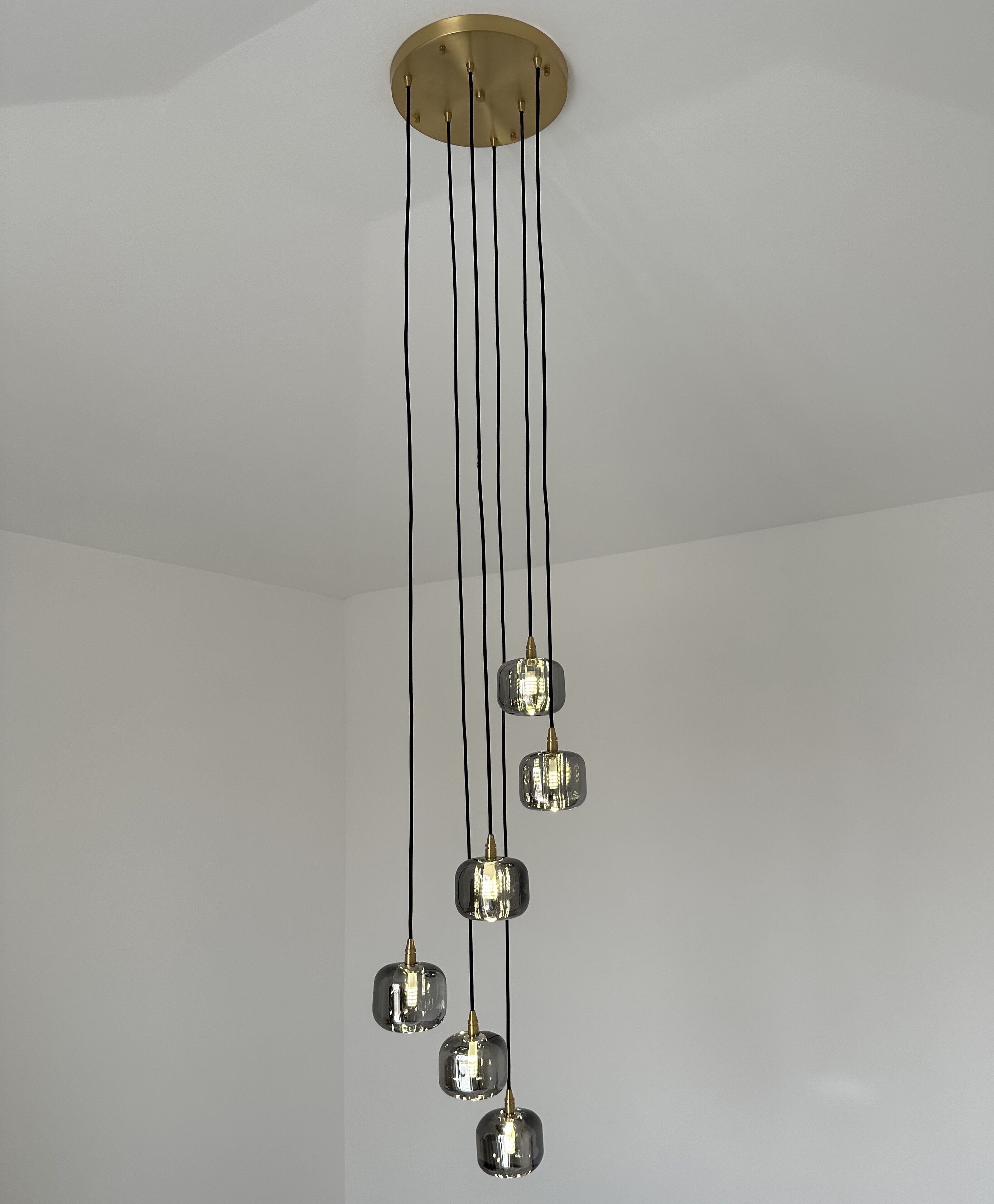 Post-Modern Extra-Long Pendant Light Fixtures for Staircase / high-Ceiling Space / foyer