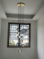 Post-Modern Extra-Long Pendant Light Fixtures for Staircase / high-Ceiling Space / foyer