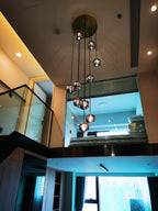Post-Modern Extra-Long Pendant Light Fixtures for Staircase / high-Ceiling Space / foyer