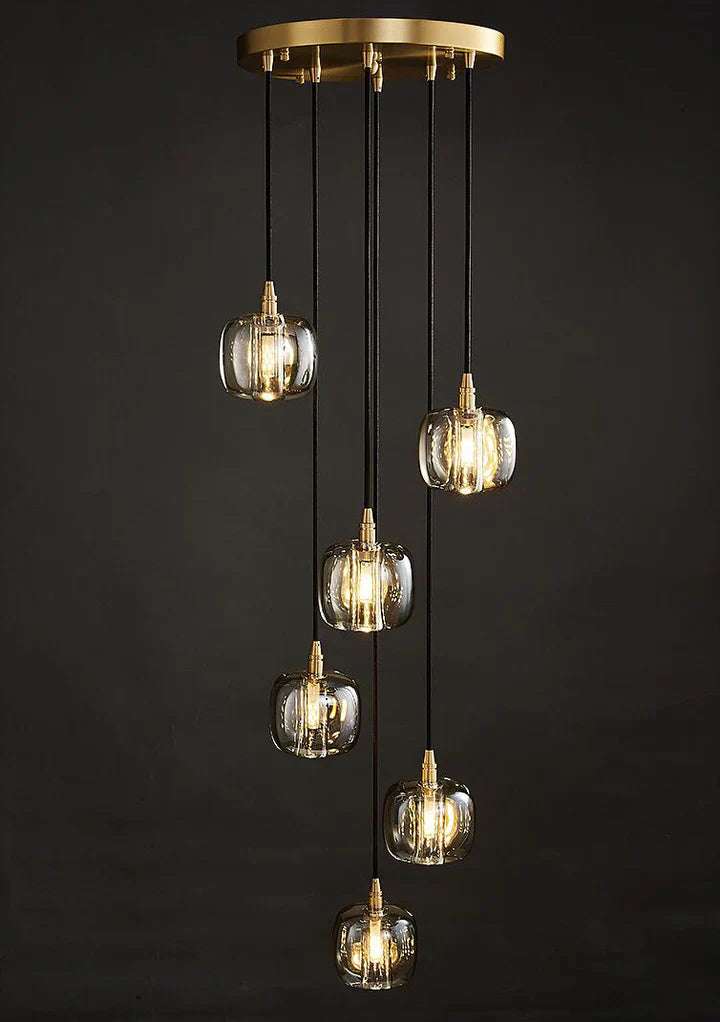 Post-Modern Extra-Long Pendant Light Fixtures for Staircase / high-Ceiling Space / foyer