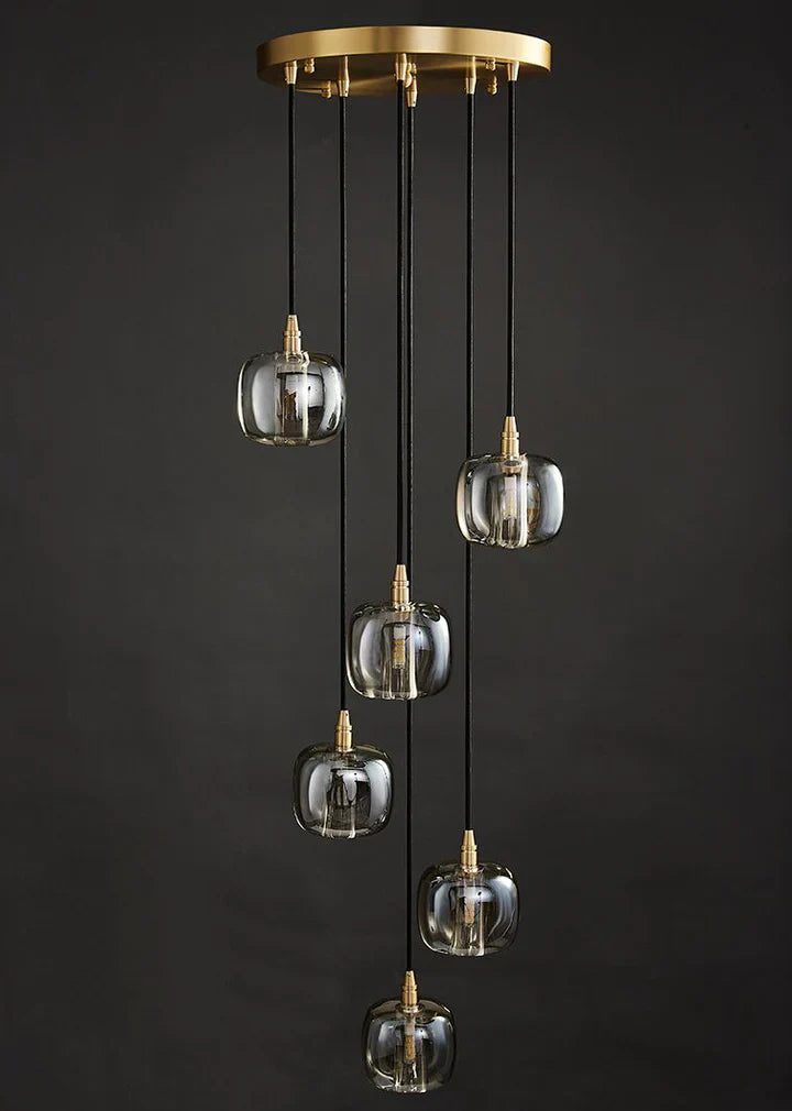 Post-Modern Extra-Long Pendant Light Fixtures for Staircase / high-Ceiling Space / foyer
