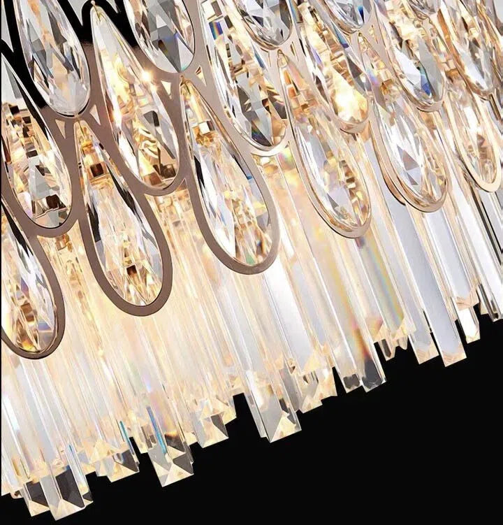 Oversized Multi-Layers Luxury Creative Art Crystal Chandelier for Foyer / staircase / hallway