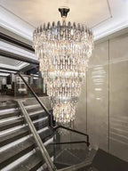 Oversized Multi-Layers Luxury Creative Art Crystal Chandelier for Foyer / staircase / hallway