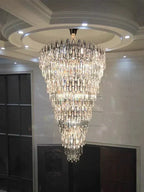 Oversized Multi-Layers Luxury Creative Art Crystal Chandelier for Foyer / staircase / hallway