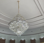 Extra Large Foyer Decorative Crystal Lighting Living Room Crystal Chandelier for Entryway Staircase